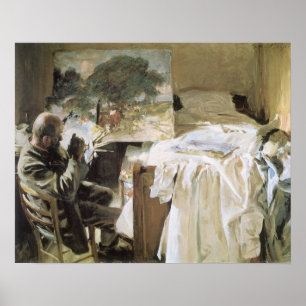 Poster Artiste dans son studio par John Singer Sargent