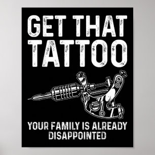 Poster Artiste De Tatouage Drôle Art Pour Hommes Femmes T