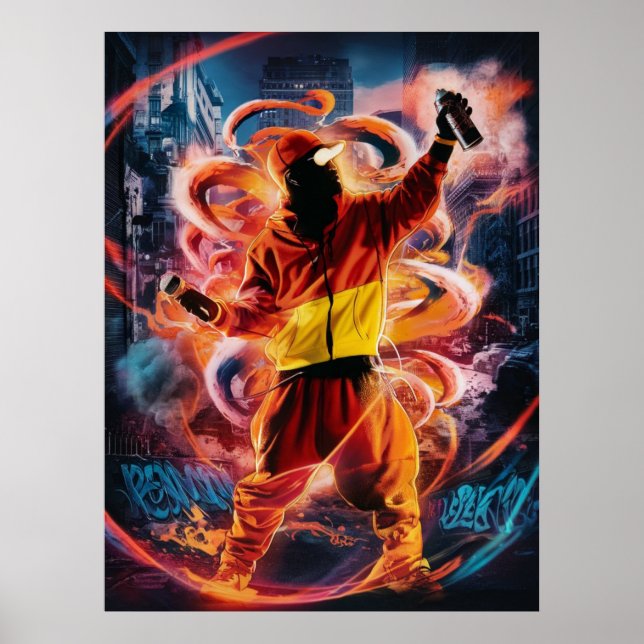 Poster Artiste Graffiti (Devant)