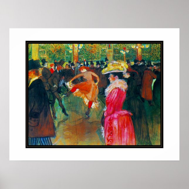 Poster Artistes célèbres Henri de Toulouse Lautrec (Devant)