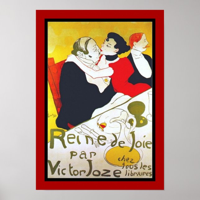 Poster Artistes célèbres Lautrec reine de joie 189 (Devant)