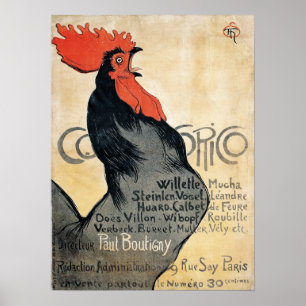 Poster Artistes vintages de Cocorico de Français