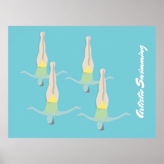 Poster Artistic Swimming (Devant)