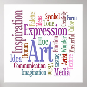 Poster Artist's Studio Colorful Inspirations créatives