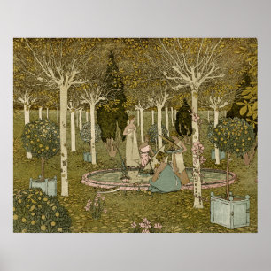 Poster Arts et artisanat de style vintage The Park