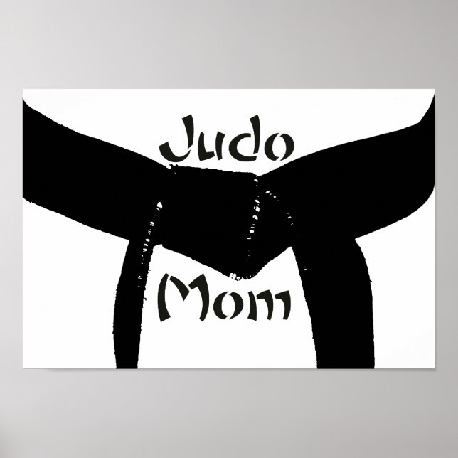 Poster Arts martiaux Black Belt Judo Maman (Devant)