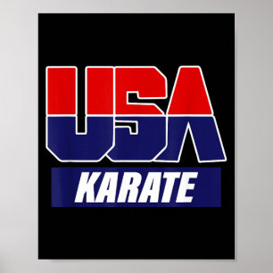 Poster Arts martiaux de karaté 2021 Équipe USA