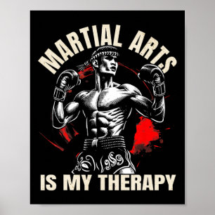 Poster Arts Martiaux est ma thérapie - Karate1