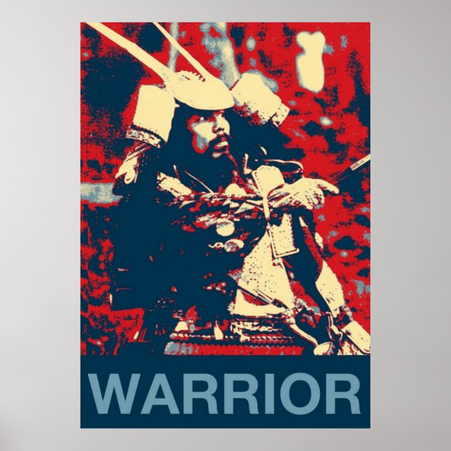 Poster Arts martiaux guerrier japonais Samurai (Devant)