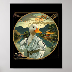 Poster Arts martiaux Karate Duck Sunset Garden Mixed mart
