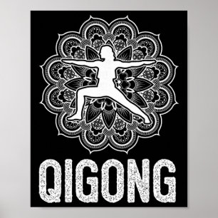 Poster Arts martiaux Tai Chi Yoga Méditation Qigong Yin Y