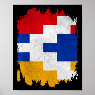 Poster Artsakh Forte défense Artsakh Arménie Manifestatio