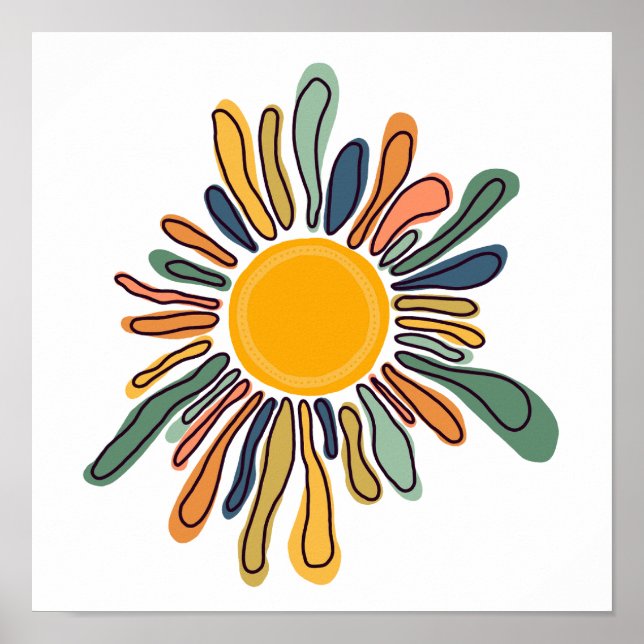 Poster Artsy Sun (Devant)
