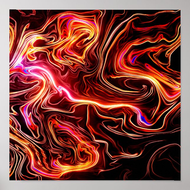 Poster Artsy Swirls Design (Devant)