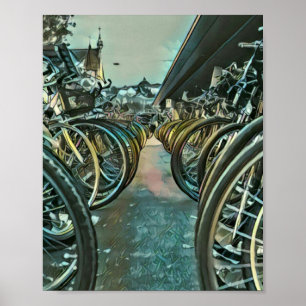 Poster artwork cyclable vintage