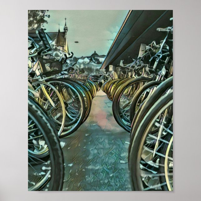 Poster artwork cyclable vintage (Devant)