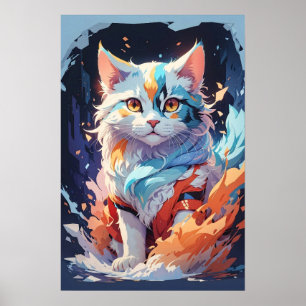 Poster Artwork de chats Imaginaires en cristal