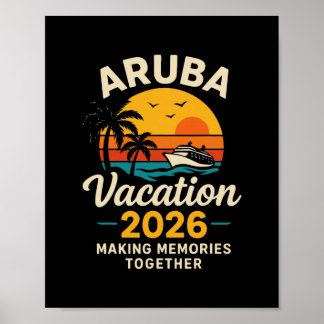 Poster Aru Vacation 2026 Family Travel Tee Fun Holiday 