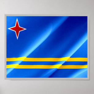 Poster Aruba - Drapeau -