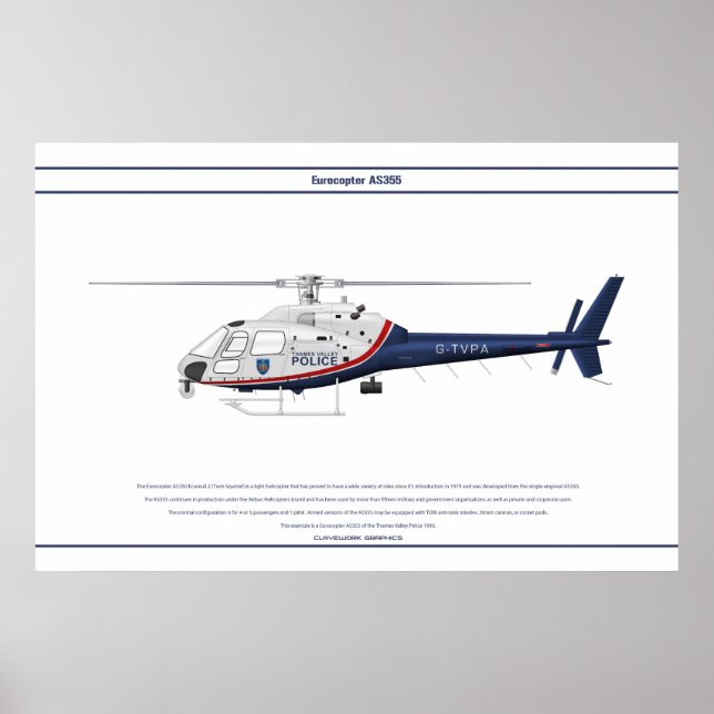 Poster AS355 Police britannique 1 (Devant)
