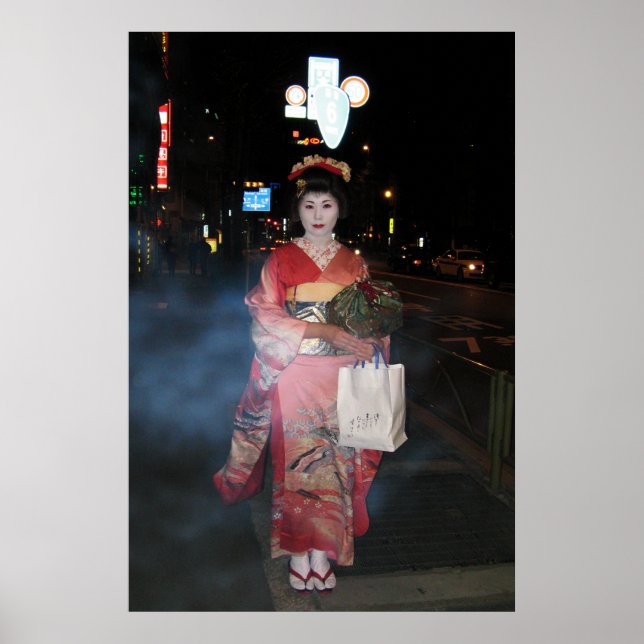 Poster Asakusa Geisha Neo Tokyo (Devant)