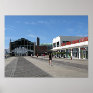 Poster Asbury Park NJ Boardwalk - Casino Building