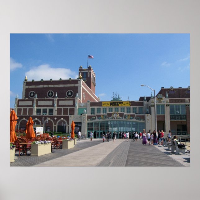 Poster Asbury Park NJ Boardwalk - Paramount Theatre (Devant)