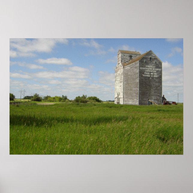 Poster Ascenseur à grains Imprimer Imprimantes à paysage  (Devant)