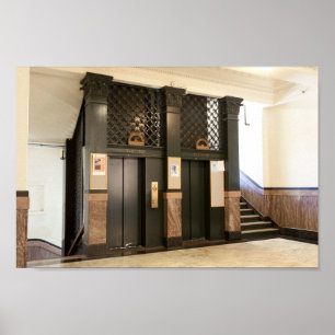 Poster Ascenseur Cage