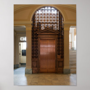 Poster Ascenseur en laiton