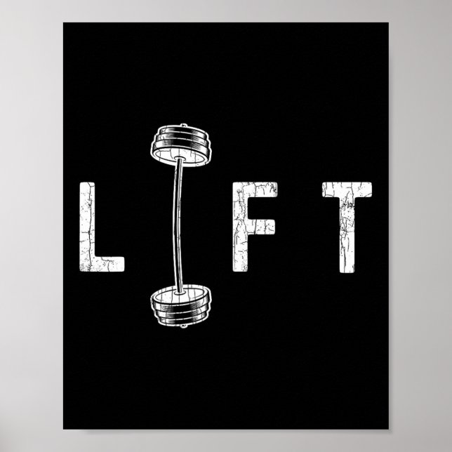 Poster Ascenseur Gym amusant Inspirant Motivational Graph (Devant)