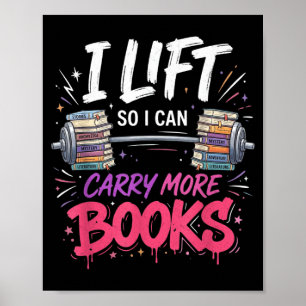 Poster Ascenseur peut transporter plus de livres amateurs