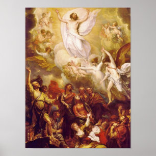 Poster Ascension du Christ avec les anges