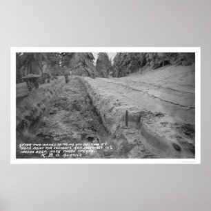 Poster Ash volcanique en Alaska 1912