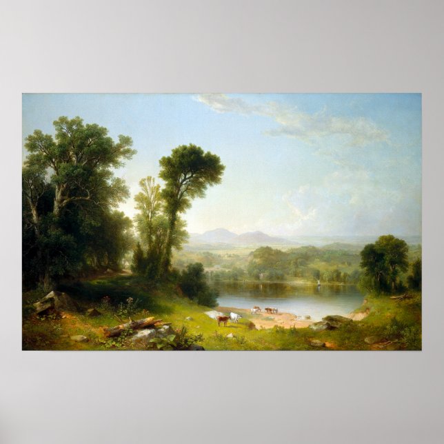 Poster Asher Brown Durand Paysage pastoral (Devant)
