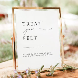Poster ASHER Elegant Calligraphie Mariage Flip Flop