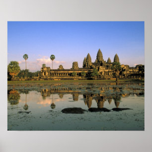 Poster Asia, Cambodia, Siem Reap. Angkor Wat. 2