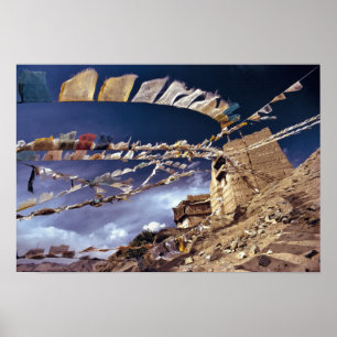 Poster Asia, India, Ladakh, Leh. Known as Little
