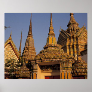 Poster Asia, Thailand, Bangkok, Wat Po, city's oldest