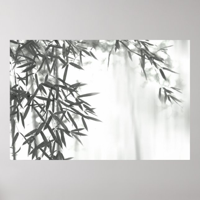 Poster Asian wash painting style (Devant)