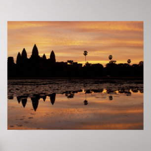 Poster Asie, Cambodge, Siem Reap, Angkor Wat (b. 12e)