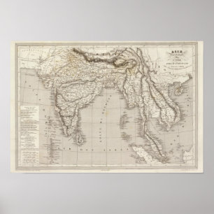 Poster Asie du Sud, Inde