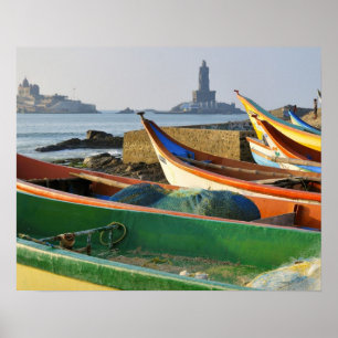 Poster Asie, Inde, Tamil Nadu, Kanniyakumari 2