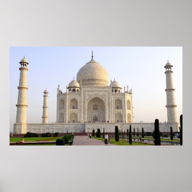 Poster Asie, Inde, Uttar Pradesh, Agra. Le Taj 8 (Devant)