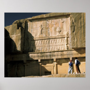 Poster Asie, Iran, Persépolis.Tombe de Darius le Grand.