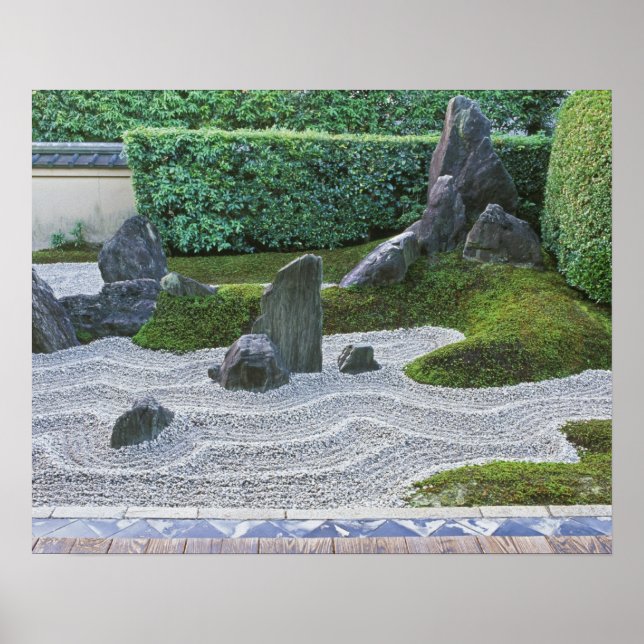 Poster Asie, Japon, Kyoto, temple Daitokuji, Zuiho-in (Devant)