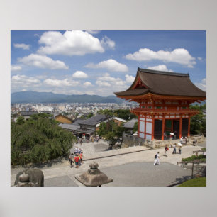 Poster Asie, Japon, Kyoto, temple de Kiyomizu