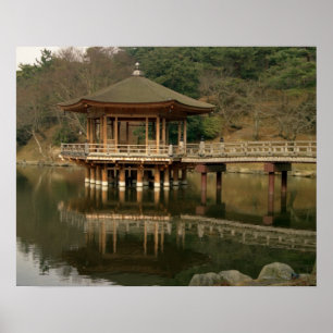 Poster Asie, Japon, Nara, Temple à Nara