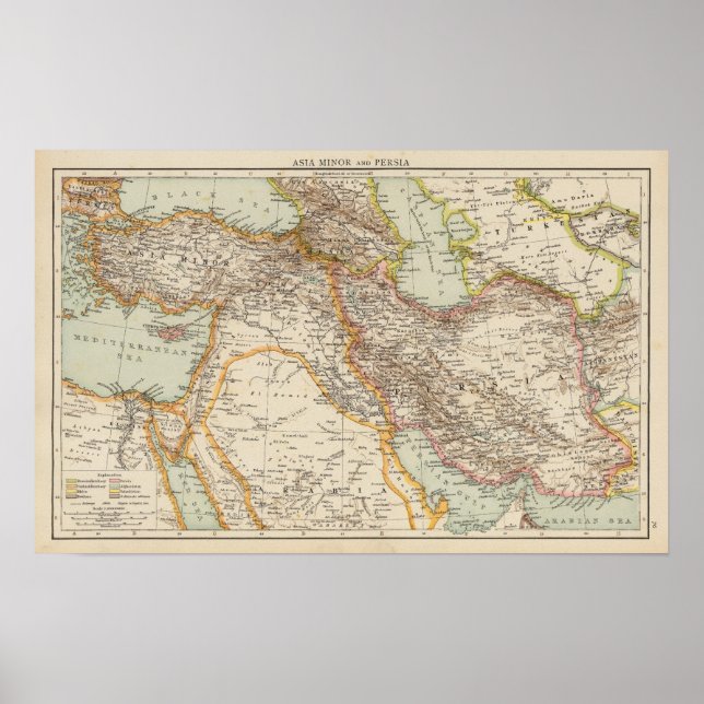 Poster Asie mineure, Perse (Devant)