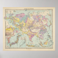 Asien u Europa - Atlas Carte de l'Asie et de l'Eur